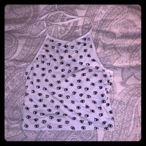Eye halter crop top 👁